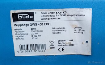 Cirkulár Gude GWS 450 ECO - 5