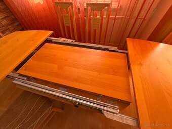 Rozkladaci jedalensky stol so stolickami - 5