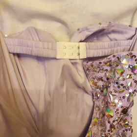Šaty S202 - dlhé, fialové s výstrihom  na nohe, veľ. 36 - 5