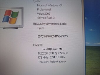 Hp elitebook 8460p ,Intel(R) Core™i5 , 3gb ram ,Windows XP - 5
