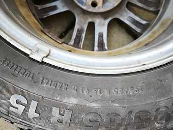 AL DISKY AUTEC 15" + Letné pneu Barum 195/65/R15 - 5