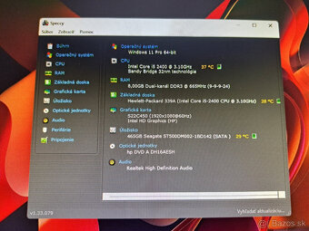 PC Zostava Hp Intel® Core™ i5 3.10GHz/8GB DDR3/240SSD/+LED - 5