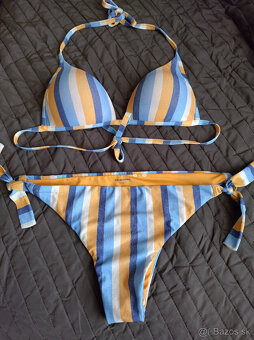 NOVA CENA Calzedonia trblietave pasikave bikini - 5