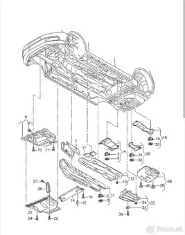 Octavia 3 Golf 7 Leon 3 kryt podvozku Audi A3 8V - 5