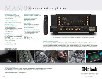 McIntosh MA 6700 zosilňovač - 5