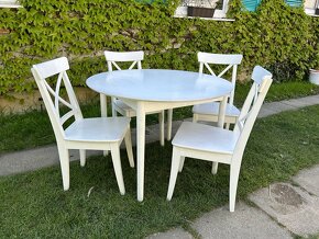 Rozkladací stôl a 7 stoličiek Ingolf z IKEA - 5