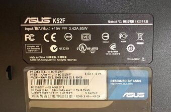 Asus K52F / Intel i3-M350 / 4GB RAM / 500GB HDD / 15.6" - 5