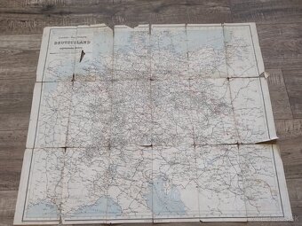 mapa Európy - hlavné cestovné trasy, 1911 - 5