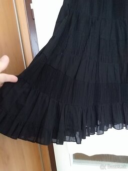 Luxusná čierna sukňa v. M - L TOP stav - 5