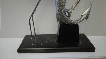 Fantasy - dekorativní předmět - sekera na stojánku - 46 cm - 5