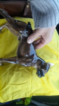 Afgánsky chrt-Keramos porcelán 100% stav, boxer - 5