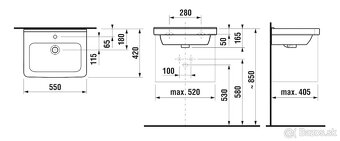 Jika Cubito - Umývadlo, 55x42 - 5