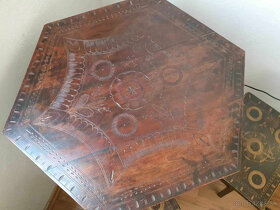 starožitný stôl a stoličky - 5