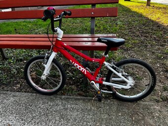 červený  bicykel woom 3 - 5