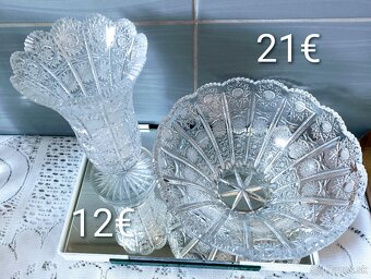 Krištáľ - misa , váza , poháre, - 5