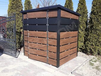 Prístrešok na smetné koše 2x2m - 5