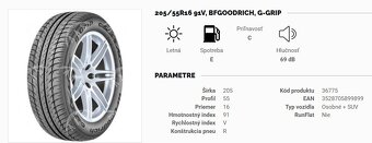 Hliníkove disky s letnými pneumatikami VW - 5