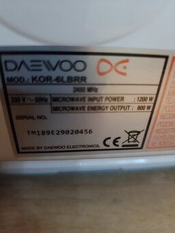 Mikrovlnná rúra Daewoo - 5