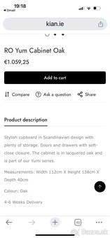 Komoda a TV stolík Rowico - 5