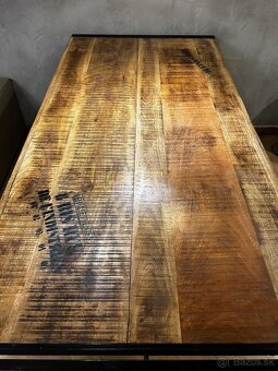 Dreveny Jedálenský stôl Industrial Elmina - 5