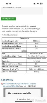 Motorové čerpadlo Mitsubushi SERM 50V - 5