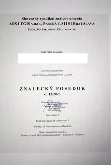 Obraz F.Foltýn so znaleckým posudkom - 5