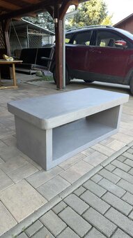 Moderný stolík z mikrocementu – ručná práca, betónový dizajn - 5