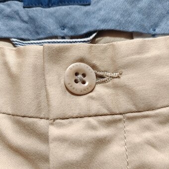 Gant elegantné béžové nohavice Hallden Slim W40 L34 - 5