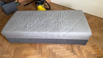 Váľanda CENTRUM 90x200 sivý poťah - 5
