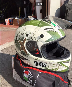 Prilba AGV T2 Warrior Army Green - 5
