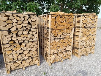 Palivové drevo štiepané DUB BUK 1,8m klietka - 5