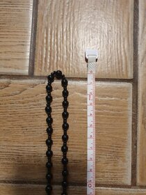 Prívesok - čierny obsidián VLK - 5