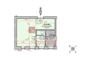 Garsónka, 21,88m2, 1. poshodie, parkovacie miesto, Chocholná - 5