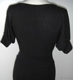 Krásne čierne šaty so zipsami - 5