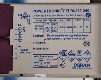 Predám stropné svetlomety - 70 W - 10 ks - 5