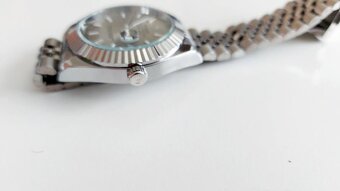 Rolex oyster perpetual date just strieborné - 5