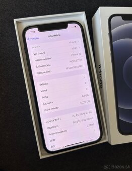 Iphone 12 64GB black - 100% batéria - 5