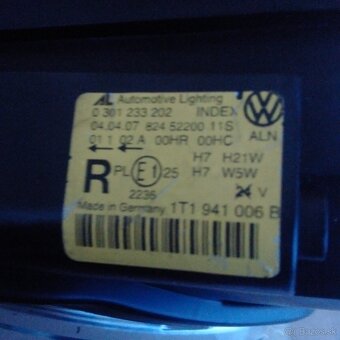 predni svetlo prave leve vw touran svetla - 5