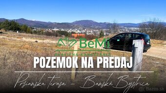 Stavebný pozemok 1208 m2, výhľad na mesto, Banská Bystrica - 5