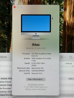 iMac 27” Retina 5K (2020) – Intel i5 / 8 GB RAM / Radeon Pro - 5