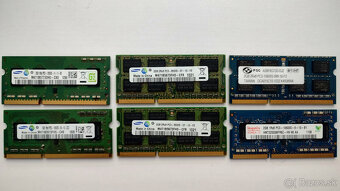 Predám DDR3 RAM do notebookov (SO-DIMM), rôzne modely. - 5
