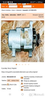 Alternator Volga UAZ - 5