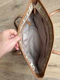 Michael Kors kabelka koža + textil - 5