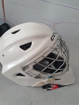 Brankarska maska poloprofi model CCM F9-biela L - 5