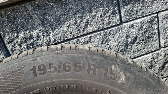 Zimna sada Continental R15 195/65 91T,5mm,6jx15,5x112 - 5