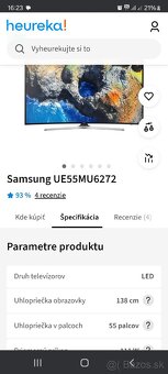 Predam pouzivany televizor Samsung UE55MU6272 - 5