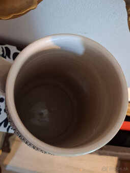 Predám starý velký krígeľ v:38cm 3L značený glazurovaná kame - 5
