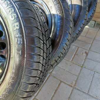 Zimné pneu 195/65r15 plechové 5x112r15 - 5