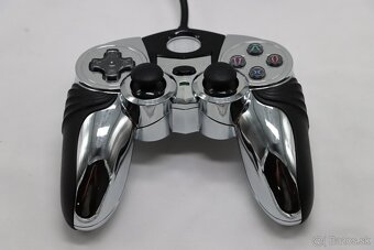 PS2 Slim SCPH-75004 + ovládač Speed Link + karta - 5