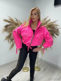 Kratka bunda ružova Paparazzi fashion - 5